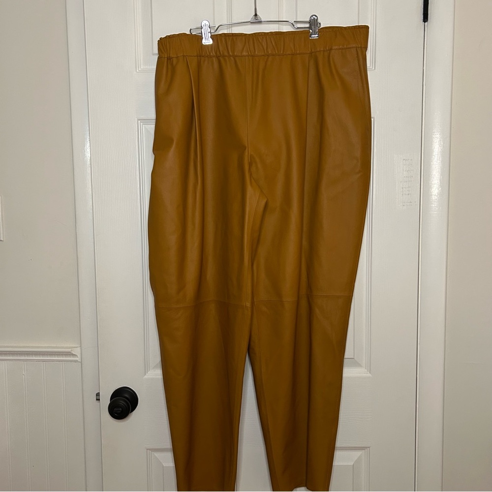 Lafayette 148 Ashland Lambskin Leather Pants